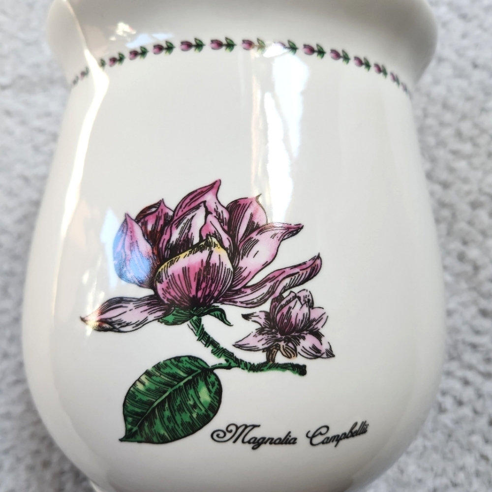 Cream Floral Ceramic Canister with Lid - Picture 2 of 11